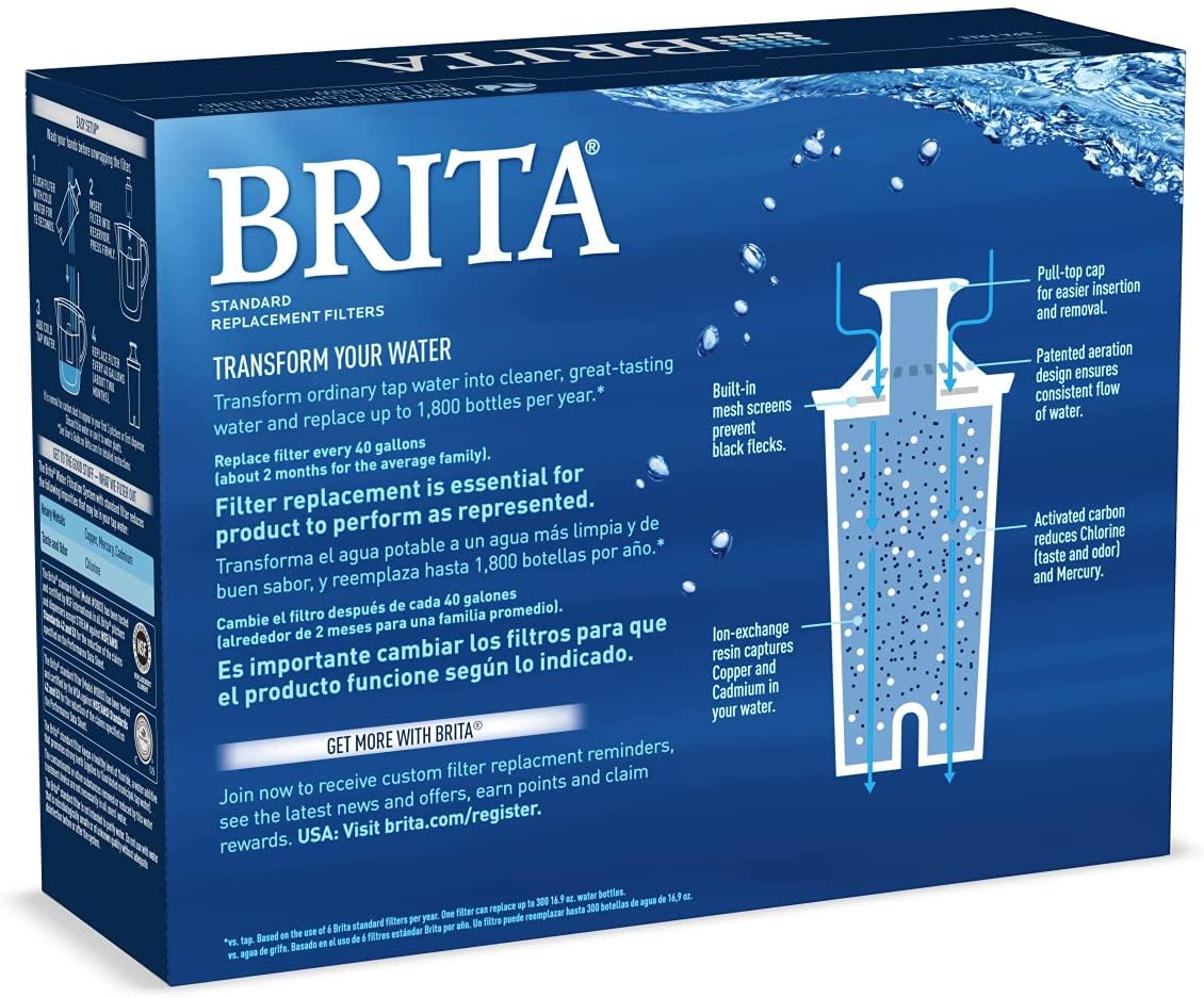 Brita 1046673 Filtro De Agua Filtro De Agua Para Jarra 2,5 L Azul