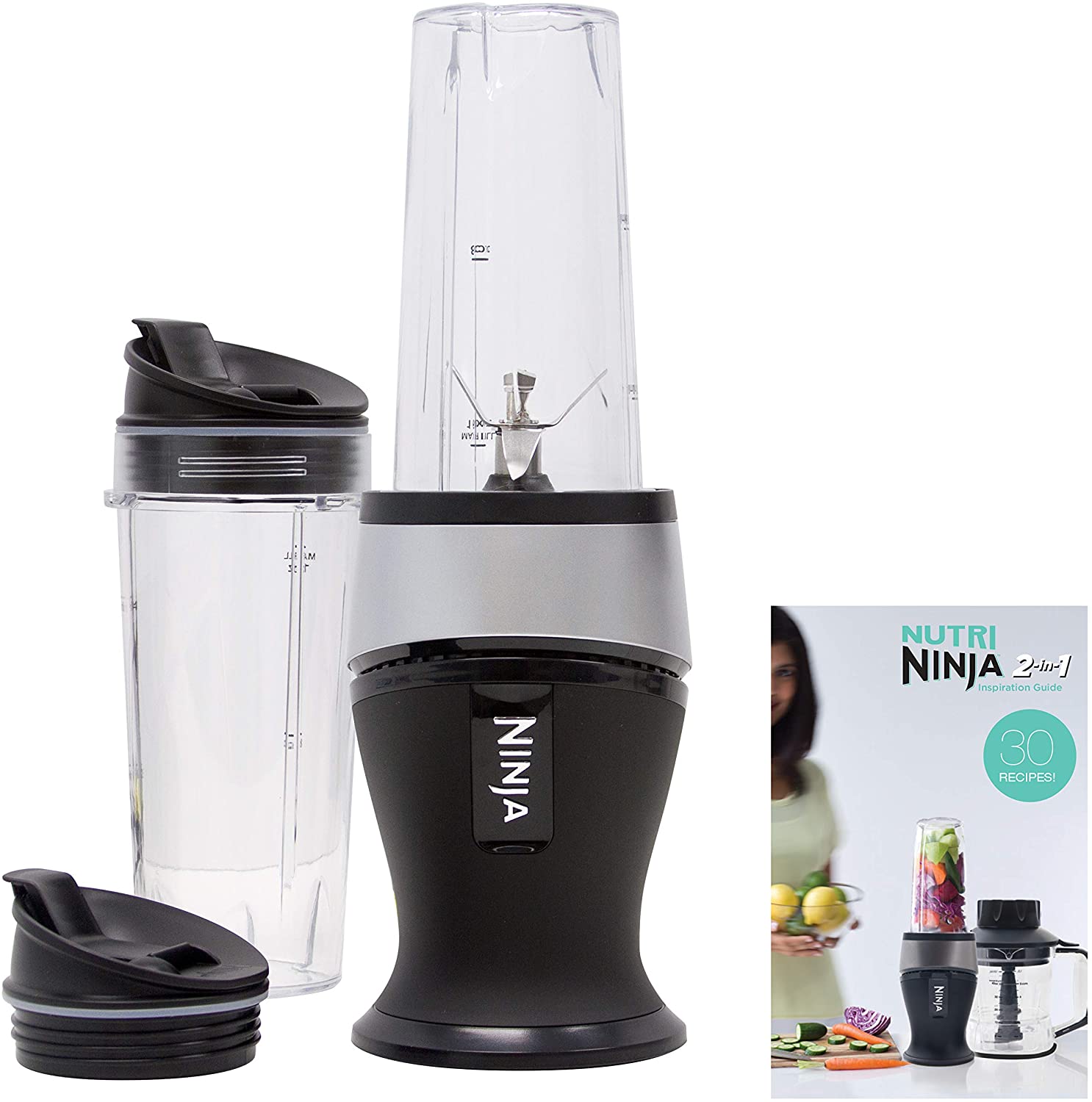 Licuadora personal Ninja para batidos, batidos, preparación de Food &  Beverages y mezclas congeladas con base de 700 vatios y (2) tazas de 16  onzas