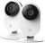 YI 2pc Security Home Camera Baby Monitor, 1080p WiFi Smart Indoor Nanny IP Cam con visión nocturna, audio bidireccional, detección de movimiento en la aplicación del teléfono, Pet Cat Dog Cam, funciona con Alexa y Google