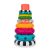 Sassy Stacks of Circles Stacking Ring STEM Juguete de aprendizaje, a partir de 6 meses, multicolor, juego de 9 piezas