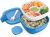 Bentgo® Salad – Recipiente apilable para almuerzo con ensaladera grande de 54 oz, bandeja estilo Bento de 4 compartimentos para aderezos, recipiente de salsa de 3 oz para aderezos, tenedor reutilizable incorporado y sin BPA (azul)