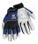 Guantes Miller Soldadura Eléctrica, H, 5in, Blanco / Azul /