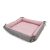 Cama Para Perro Camas Raza Pequeña-Mediana Rosa-Gris